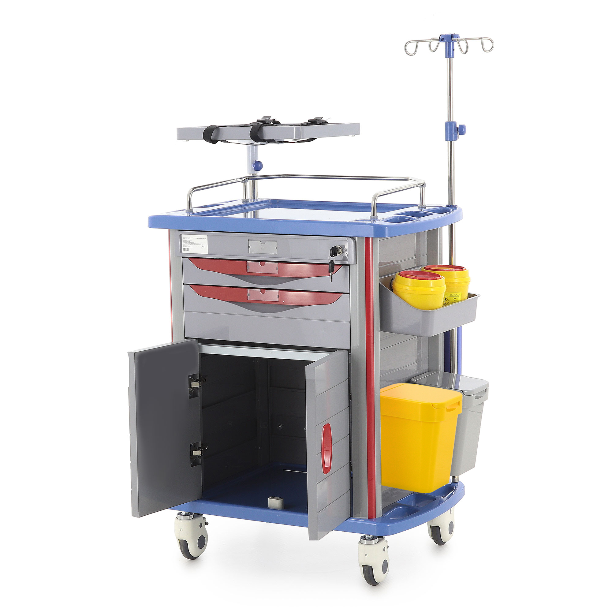 Тележка медицинская ЕТ850-02 ТМ-021АН-00 2